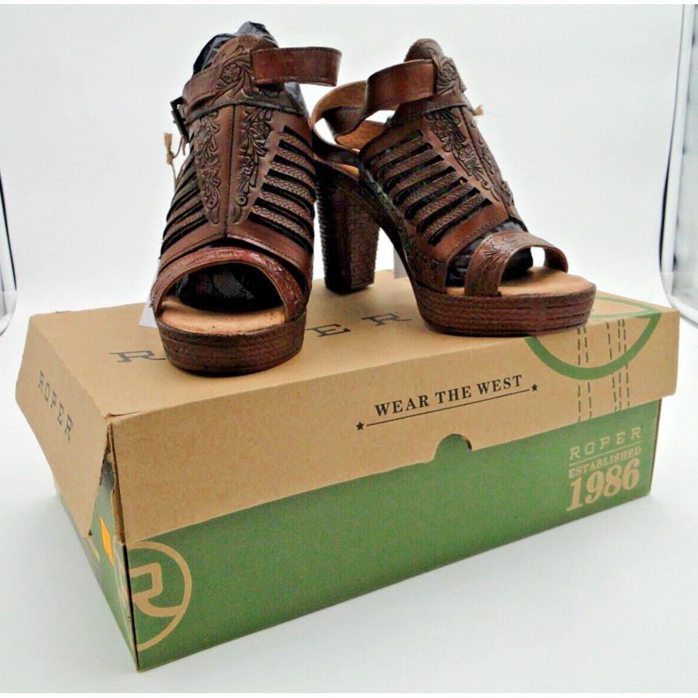 Roper Women's Brown Heeled Sandals
